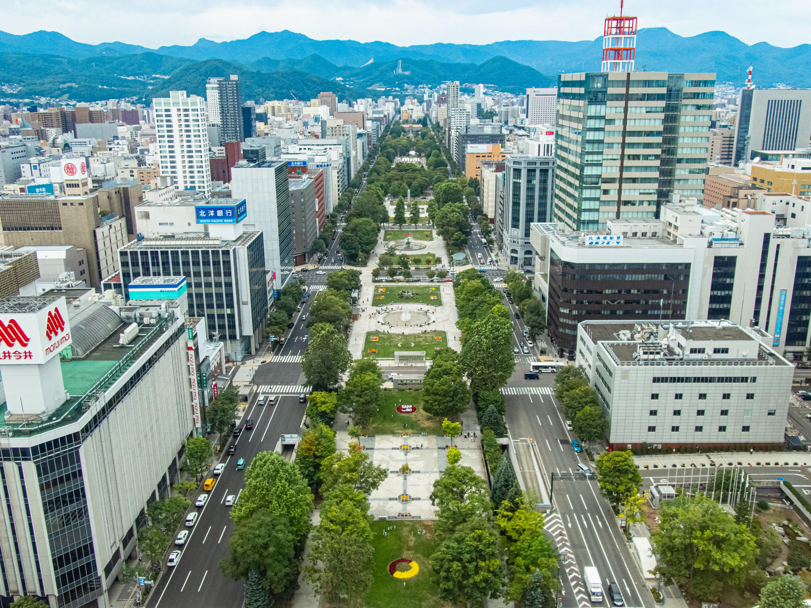 札幌大通公園の眺め